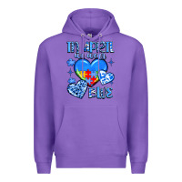 Purple in april we wear blue Premium Hoodie - JahusDesignShop
