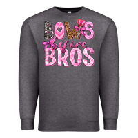 Charcoal Heather bows before bros Premium Sweatshirt - texasbilliewilder