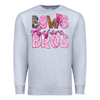 Heather Grey bows before bros Premium Sweatshirt - texasbilliewilder