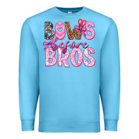 Ocean Blue bows before bros Premium Sweatshirt - texasbilliewilder