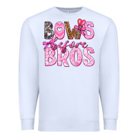 White bows before bros Premium Sweatshirt - texasbilliewilder