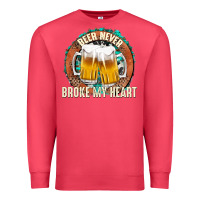 Cardinal beer never broke my heart Premium Sweatshirt - texasbilliewilder