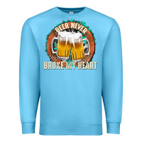 Ocean Blue beer never broke my heart Premium Sweatshirt - texasbilliewilder