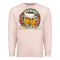 Pale Pink beer never broke my heart Premium Sweatshirt - texasbilliewilder
