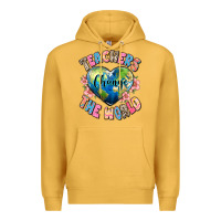 Mustard teachers change the world Premium Hoodie - JahusDesignShop