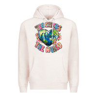 Pale Pink teachers change the world Premium Hoodie - JahusDesignShop