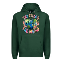 Sports Green teachers change the world Premium Hoodie - JahusDesignShop