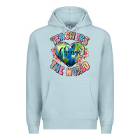 Blue Mist teachers change the world Premium Hoodie - JahusDesignShop