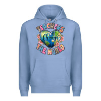 Colony Blue teachers change the world Premium Hoodie - JahusDesignShop