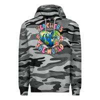 Slate Camo teachers change the world Premium Hoodie - JahusDesignShop