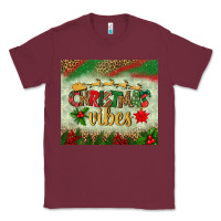 Burgundy christmas vibes tumbler Classic Tee - BundleAndBundleShop