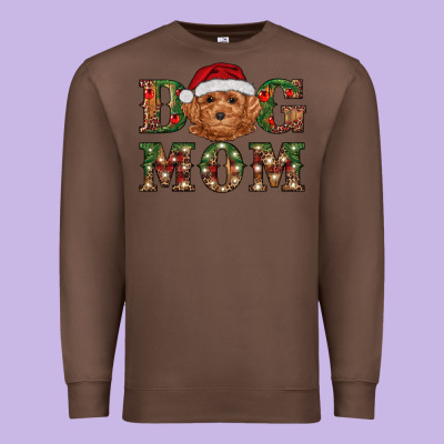 Premium Sweatshirt Christmas Toy Poodle Dog Mom