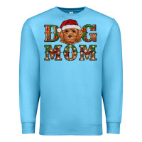 Ocean Blue Christmas Toy Poodle Dog Mom Premium Sweatshirt - RanaPortraitStore