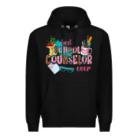 Black best school counselor ever Premium Hoodie - AdoDesignShop