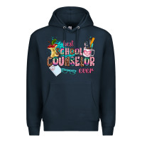 Navy best school counselor ever Premium Hoodie - AdoDesignShop