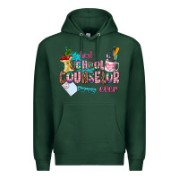 Sports Green best school counselor ever Premium Hoodie - AdoDesignShop