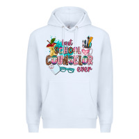 White best school counselor ever Premium Hoodie - AdoDesignShop