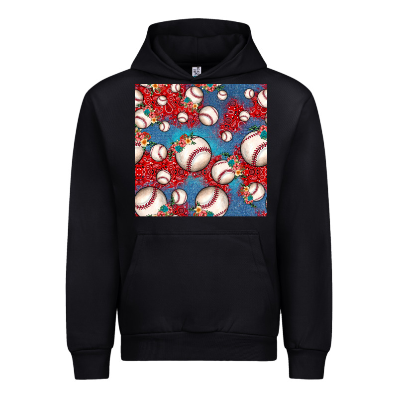 Baseball Paisley And Jean Pattern, Baseball Seamless Pattern Urban Hoodie by JahusDesignShop | Teevron