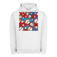 Pigment Lunar Rock baseball paisley and jean pattern, baseball seamless pattern Urban Hoodie - JahusDesignShop
