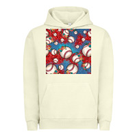 Pigment Pistachio baseball paisley and jean pattern, baseball seamless pattern Urban Hoodie - JahusDesignShop