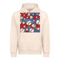 Sandshell baseball paisley and jean pattern, baseball seamless pattern Urban Hoodie - JahusDesignShop