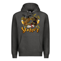 Charcoal Heather 23 senıor wıth champagne Premium Hoodie - AdoDesignShop
