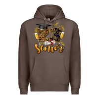 Coffee 23 senıor wıth champagne Premium Hoodie - AdoDesignShop