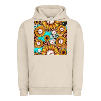 Pigment French Oak baseball leopard turquoise sunflower seamless pattern Urban Hoodie - JahusDesignShop