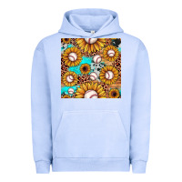 Pigment Grape Ice baseball leopard turquoise sunflower seamless pattern Urban Hoodie - JahusDesignShop