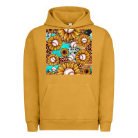 Pigment Peanut Butter baseball leopard turquoise sunflower seamless pattern Urban Hoodie - JahusDesignShop