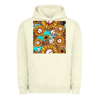 Pigment Pistachio baseball leopard turquoise sunflower seamless pattern Urban Hoodie - JahusDesignShop
