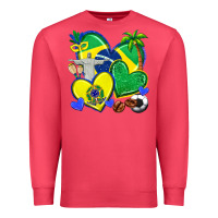 Cardinal brazil hearts Premium Sweatshirt - texasbilliewilder