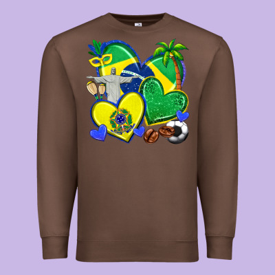Premium Sweatshirt brazil hearts