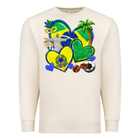 Sandshell brazil hearts Premium Sweatshirt - texasbilliewilder
