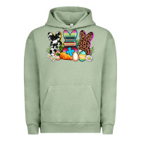Pigment Oil Green western rabbits Urban Hoodie - AdoDesignShop