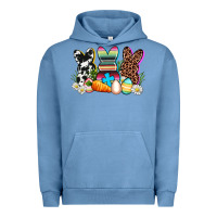 Pigment Pebble Blue western rabbits Urban Hoodie - AdoDesignShop