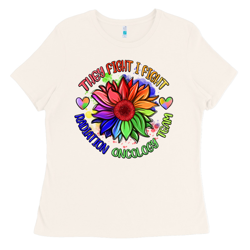 Oncology Team Sunflower Malia Ladies Tee by BarkalooDesign | Teevron