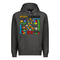 Charcoal Heather autism awareness Premium Hoodie - JahusDesignShop