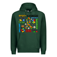 Sports Green autism awareness Premium Hoodie - JahusDesignShop