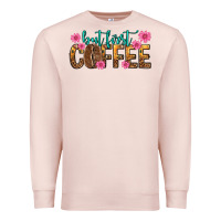 Pale Pink but first coffee Premium Sweatshirt - texasbilliewilder