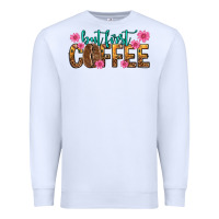 White but first coffee Premium Sweatshirt - texasbilliewilder