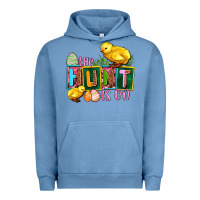 Pigment Pebble Blue the hunt is on Urban Hoodie - AdoDesignShop