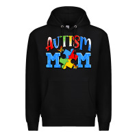Black autism mom Premium Hoodie - JahusDesignShop