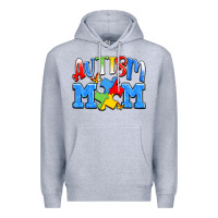 Heather Grey autism mom Premium Hoodie - JahusDesignShop