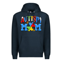 Navy autism mom Premium Hoodie - JahusDesignShop