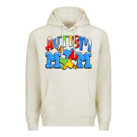 Oatmeal Heather autism mom Premium Hoodie - JahusDesignShop