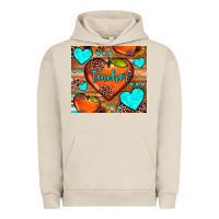 Pigment French Oak teacher hearts Urban Hoodie - JahusDesignShop