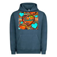 Pigment Midnight Navy teacher hearts Urban Hoodie - JahusDesignShop