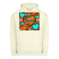 Pigment Pistachio teacher hearts Urban Hoodie - JahusDesignShop