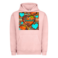 Pigment Salmon teacher hearts Urban Hoodie - JahusDesignShop